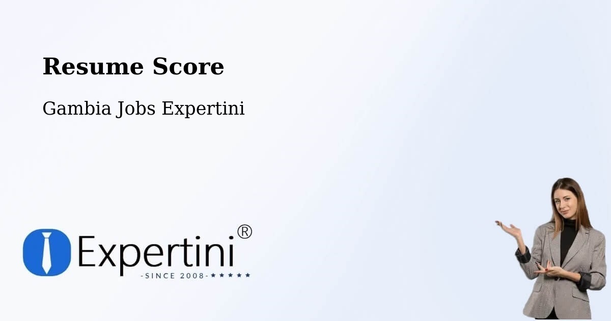 Resume Score & Job Description Match Tool – Dankunku - Gambia Jobs Expertini